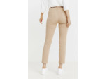 Pantacourt satin stretch avec broderie