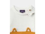 Pull tête de renard bicolore