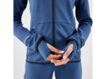 Veste chaude de running Femme, KIPRUN Run 500 Warm Bleu abysse