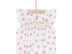 Robe blanche sans manches à imprimé fantaisie