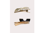 Lot de 4 barrettes dorées pour fille