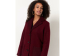 Manteau mi-long uni BORDEAUX Femme