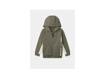 Gilet à capuche kaki et blanc