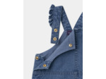 Ensemble body imprimé fleuri et chasuble en jean denim Bébé Fille