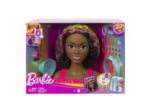 Barbie Ultra chevelure - Tête à coiffer brune avec mèches arc-en-ciel