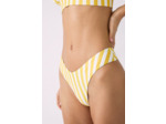 Brésilien high leg bas de maillot rayé