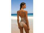 Maillot de bain 1 pièce à imprimé zèbre,Maillot de bain 1 pièce à imprimé zèbre;${refinementColor}