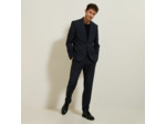 Veste de costume slim bistretch à carreaux - Bleu foncé