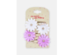 Lot de 4 barrettes clips à fleurs pour fille