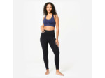 Brassière bretelles croisées maintien léger Femme, Bleu foncé