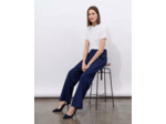 Top manches courtes uni ECRU Femme