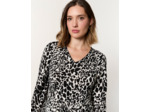 Robe courte imprimé léopard NOIR