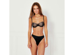 Culotte en microfibre et broderie