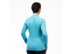 T-shirt mérinos manches longues col zip - mt500 - femme