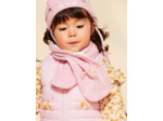 Echarpe en tricot rose avec oreilles 3D