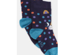 Chaussettes violettes à motifs à pois bébé garçon
