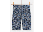Bermuda bleu marine imprimé fleuri pour garçon