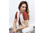 Gilet court uni BLANC Femme
