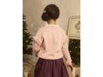 Sweat rose doublé polaire