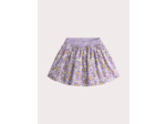 Jupe reversible en velours côtelé violet pour fille