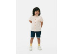 Chemise Oxford rayée à manches courtes