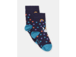 Chaussettes violettes à motifs à pois bébé garçon