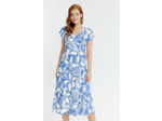 Robe Longue Imprimee Doublee Coton