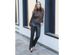Blouson court jacquard MARRON Femme