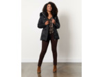 Doudoune mi-longue unie NOIR Femme