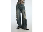 Jeans fort délavé