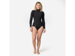 Tee shirt anti UV surf néoprène et polaire manches longues femme noir