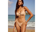 Maillot de bain bikini string matière irisée effet mouillé