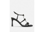 Sandales à talons et brides avec nœud