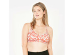Haut de maillot de bain natation Femme - Lila poly rouge