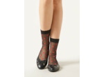 Chaussettes à motif cœurs intégral