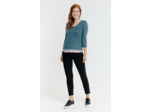 Tee-Shirt 2-En-1 Col Feston