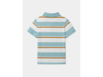 Polo Rayé Turquoise