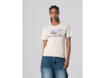 T shirt Jennyfer X Hot Wheels à motif crème