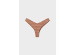 Bikini brésilien high leg bas de maillot à motif