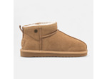 Boots Femme en cuir cognac