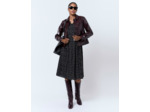 Robe midi imprimée NOIR