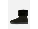 Bottes à col en fausse fourrure