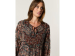 Robe longue imprimée NOIR