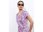 Robe courte imprimée BLEU