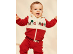 Haut de jogging rouge et vanille à capuche Mignon