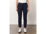 Pantalon 7/8 cigarette rayé MARINE Femme