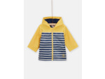 Imperméable jaune à rayures marines pour bébé garçon
