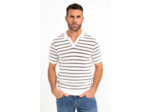 Pull col polo manches courtes Estival