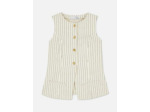Gilet de costume long rayé