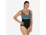 Maillot de Bain Gainant Femme 1 Pièce Kaipearl Triki Leo Noir